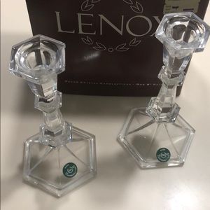 Lenox • Glass Candlesticks